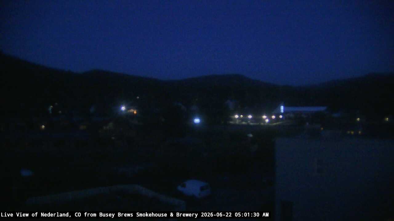 time-lapse frame, Busey Brews Nederland daily time lapse webcam
