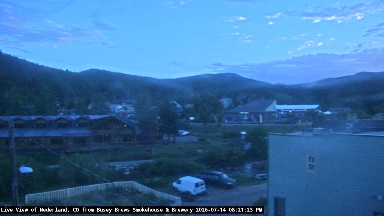 time-lapse frame, Busey Brews Nederland daily time lapse webcam