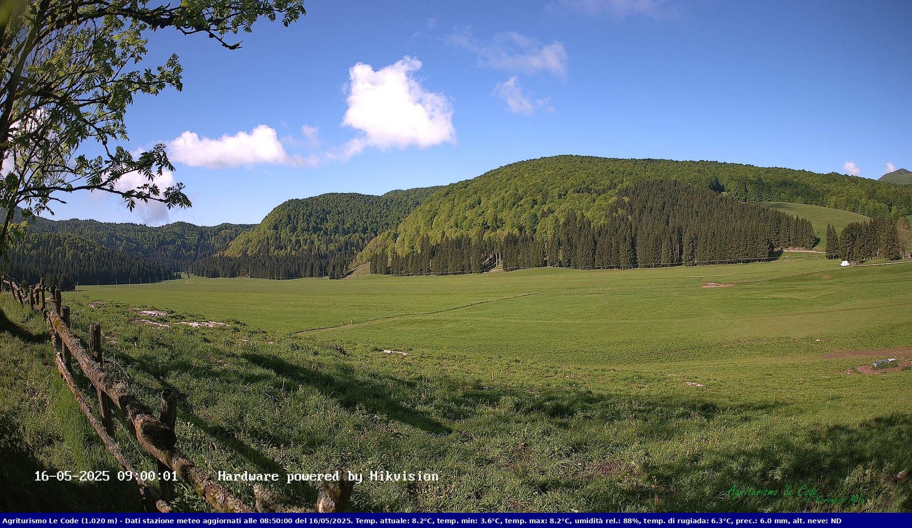 time-lapse frame, Webcam Cansiglio - verso la piana dei "Bech" webcam