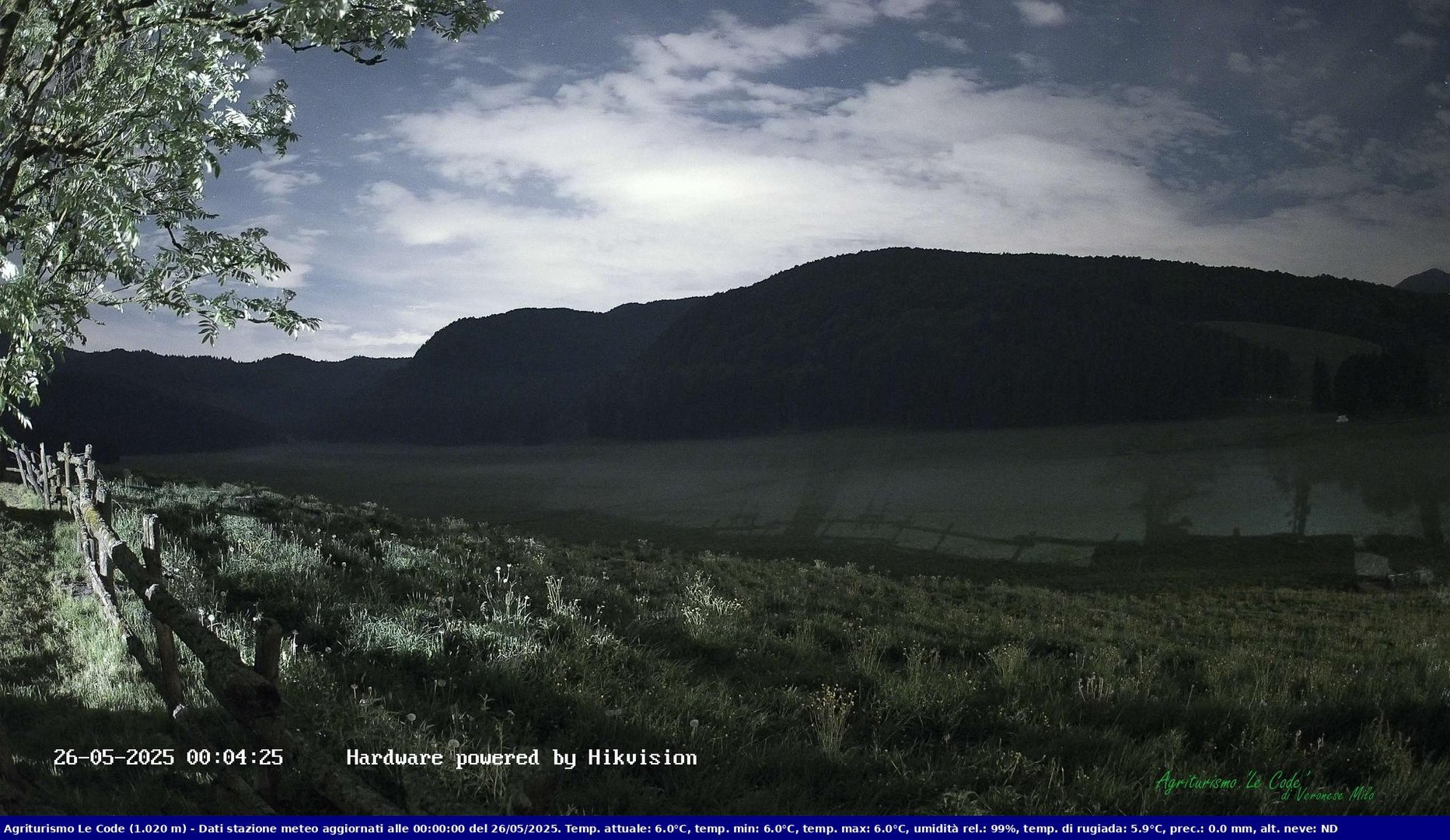 time-lapse frame, Webcam Cansiglio - verso la piana dei "Bech" webcam