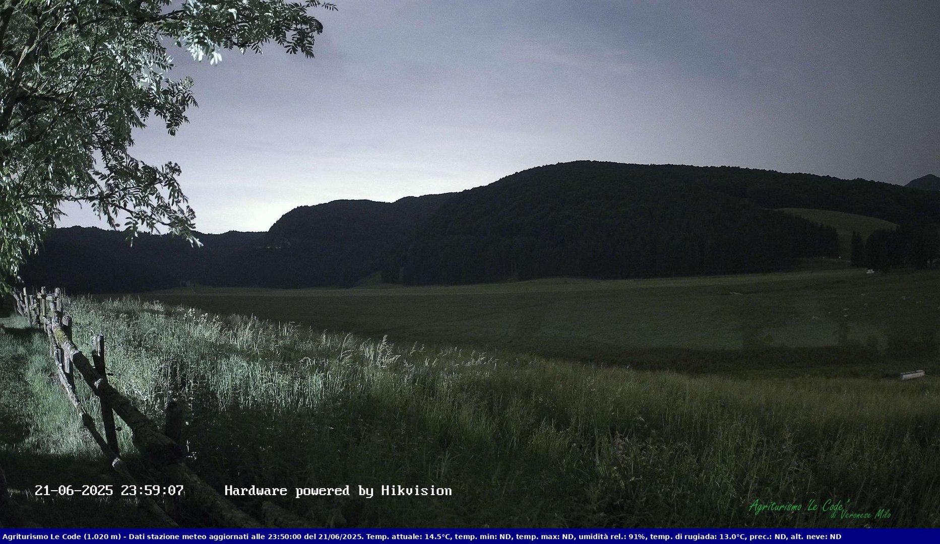 time-lapse frame, Webcam Cansiglio - verso la piana dei "Bech" webcam