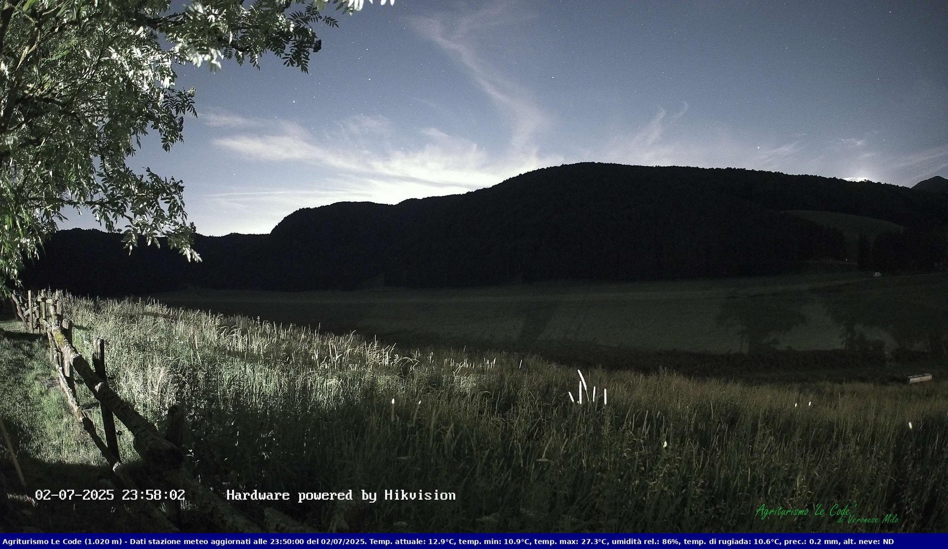 time-lapse frame, Webcam Cansiglio - verso la piana dei "Bech" webcam