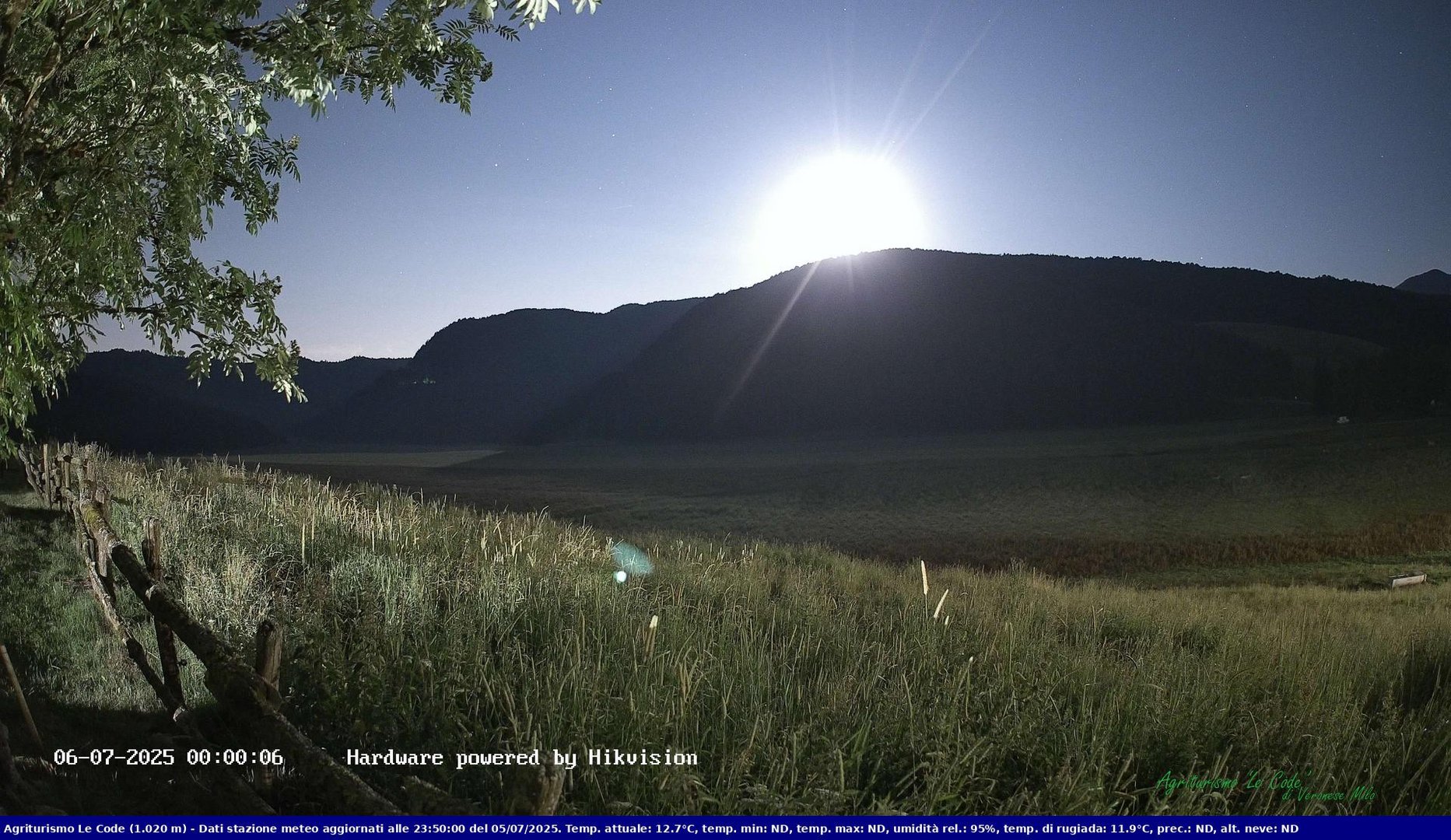 time-lapse frame, Webcam Cansiglio - verso la piana dei "Bech" webcam