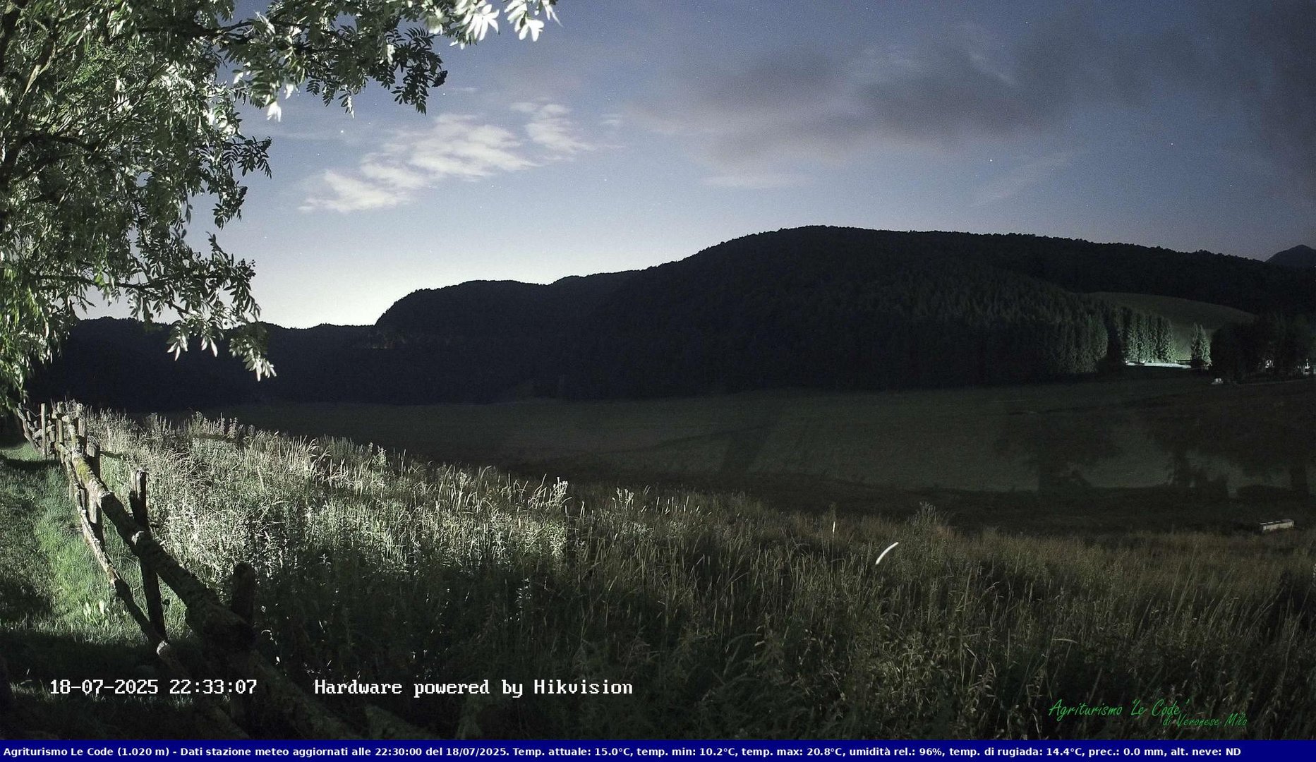 time-lapse frame, Webcam Cansiglio - verso la piana dei "Bech" webcam