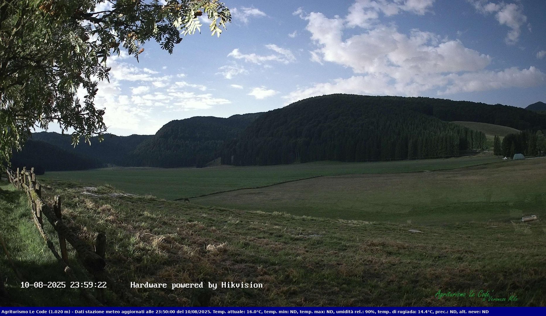 time-lapse frame, Webcam Cansiglio - verso la piana dei "Bech" webcam