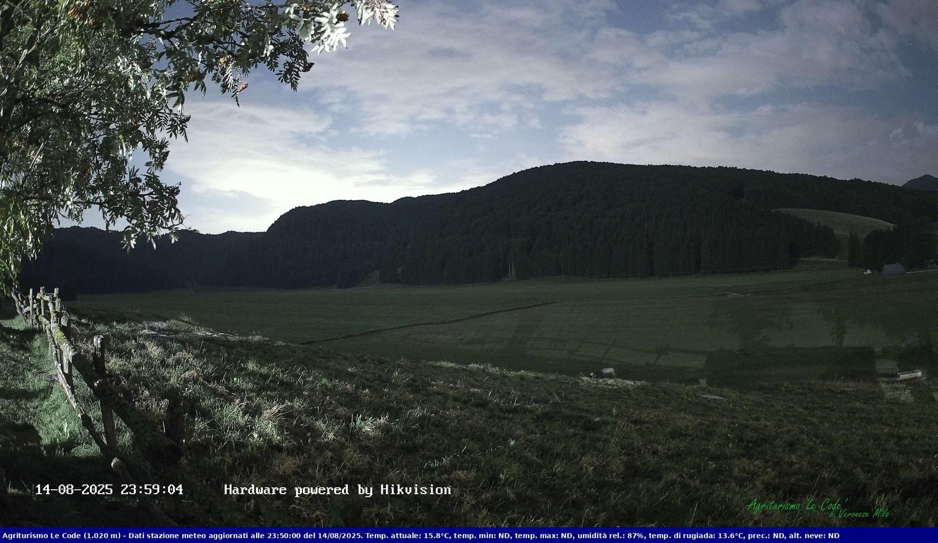 time-lapse frame, Webcam Cansiglio - verso la piana dei "Bech" webcam