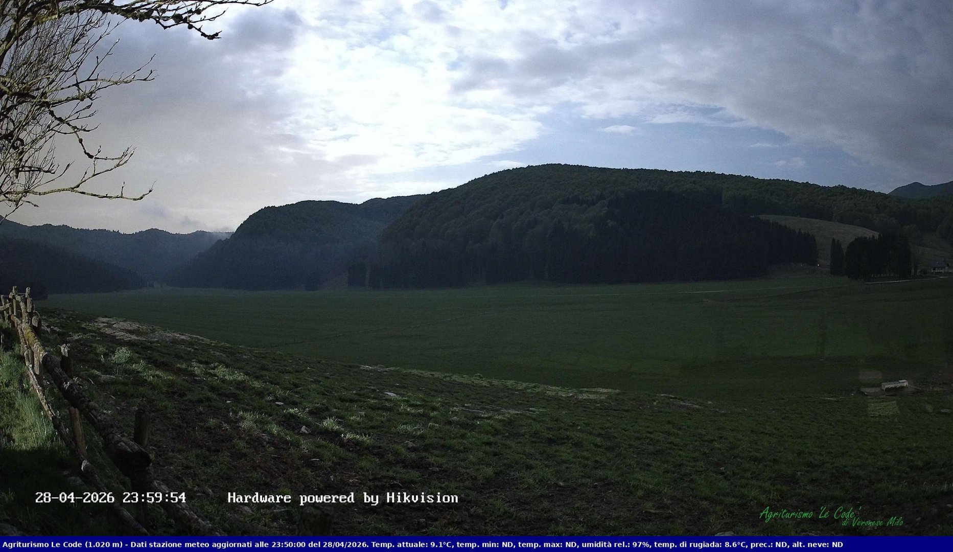 time-lapse frame, Webcam Cansiglio - verso la piana dei "Bech" webcam