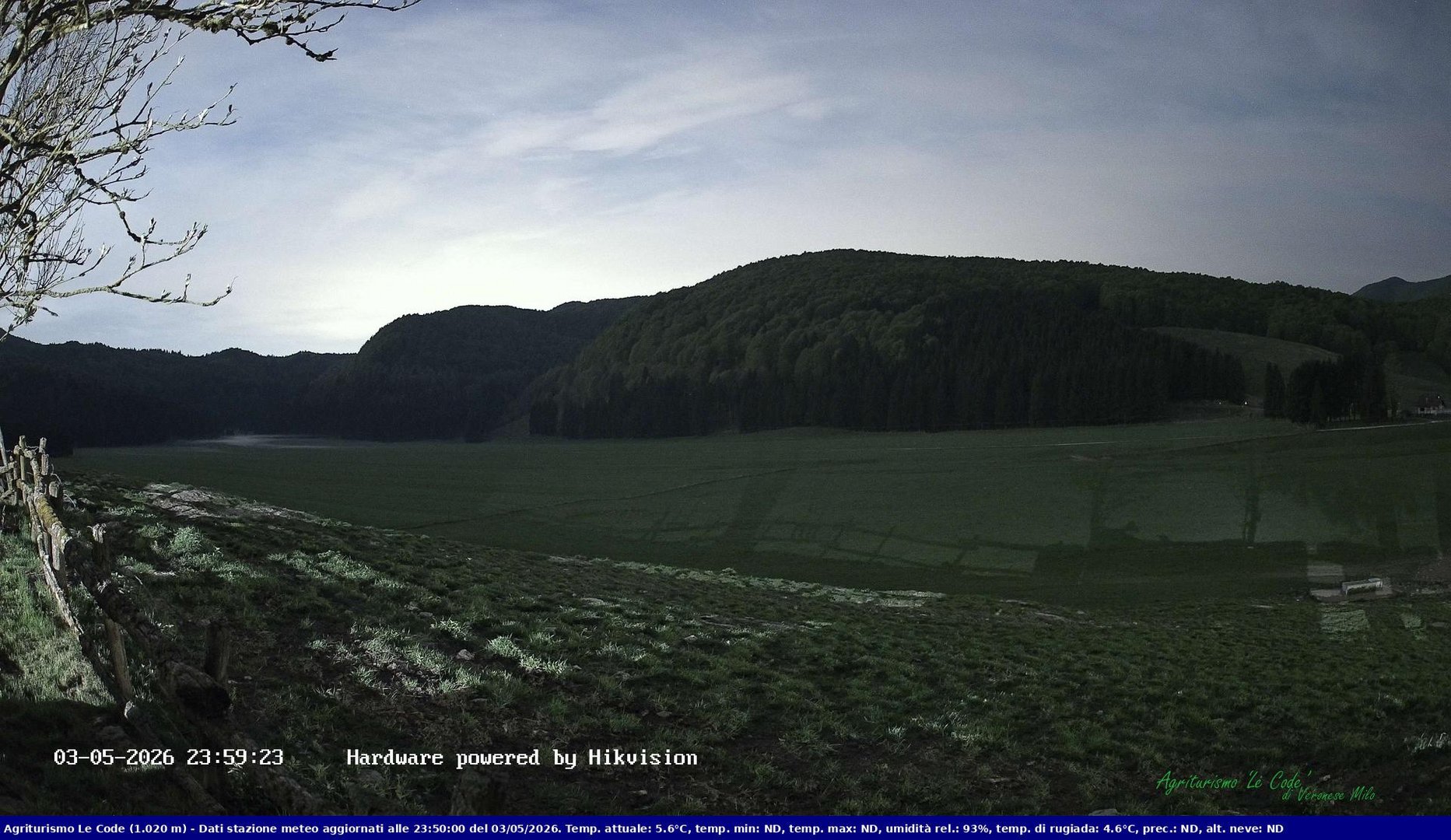 time-lapse frame, Webcam Cansiglio - verso la piana dei "Bech" webcam