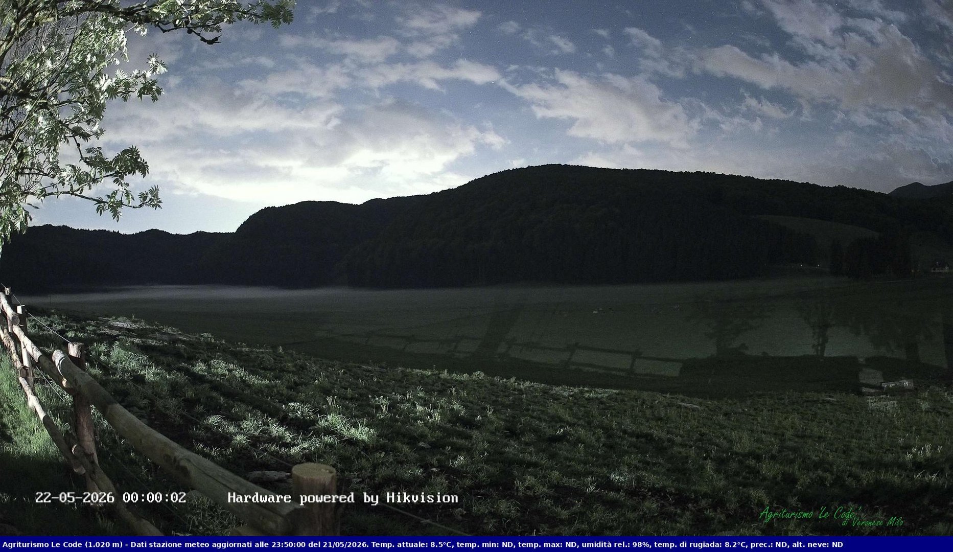 time-lapse frame, Webcam Cansiglio - verso la piana dei "Bech" webcam