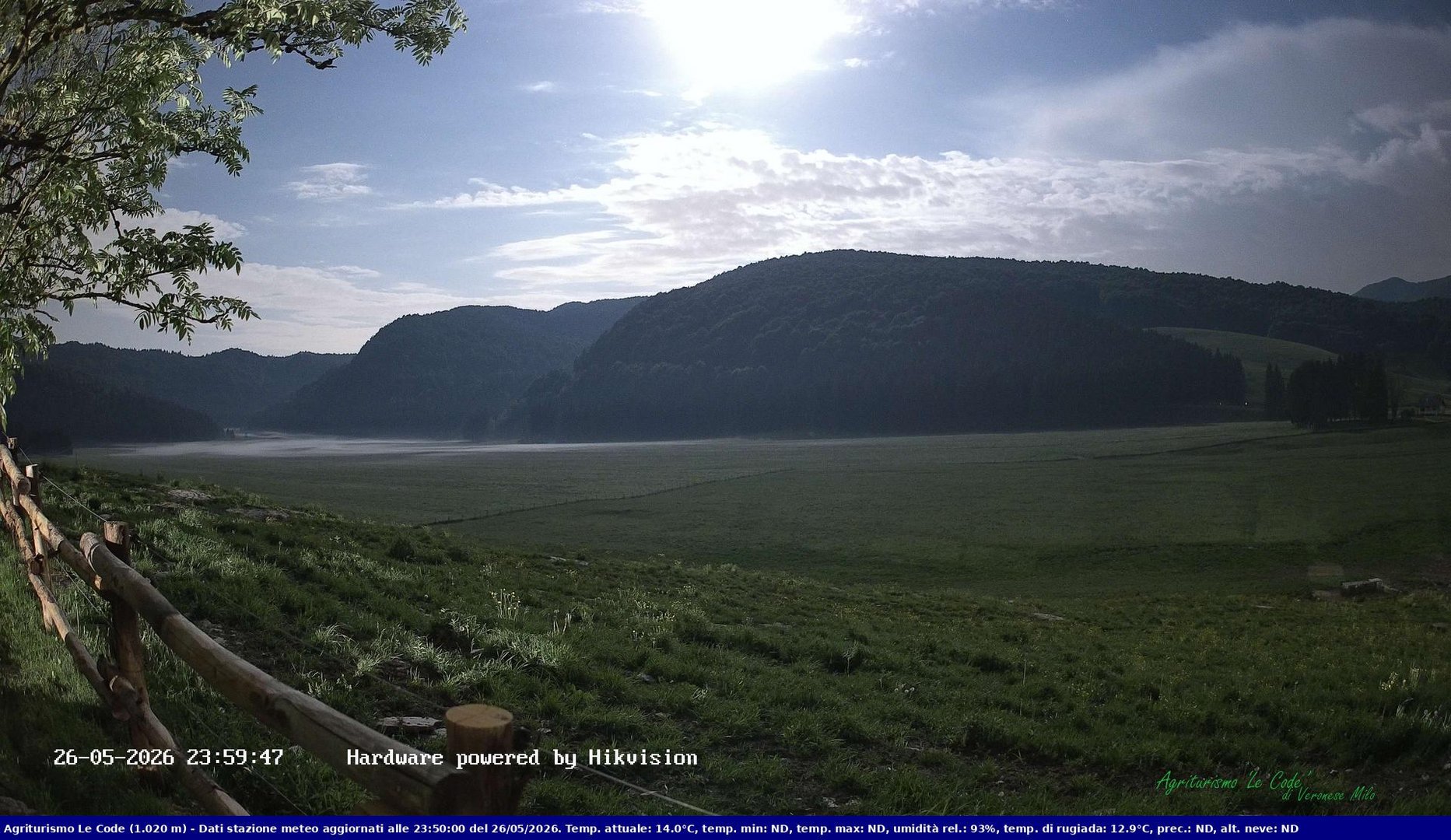 time-lapse frame, Webcam Cansiglio - verso la piana dei "Bech" webcam