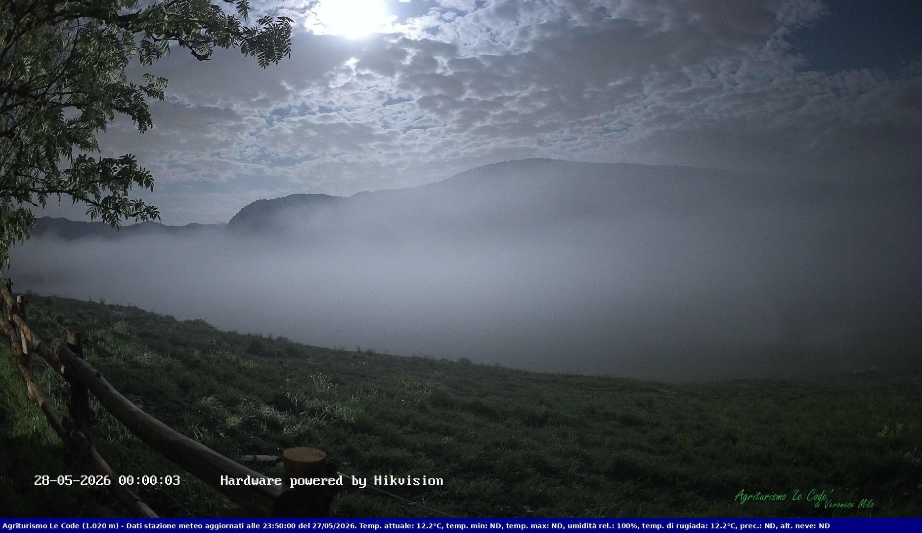 time-lapse frame, Webcam Cansiglio - verso la piana dei "Bech" webcam
