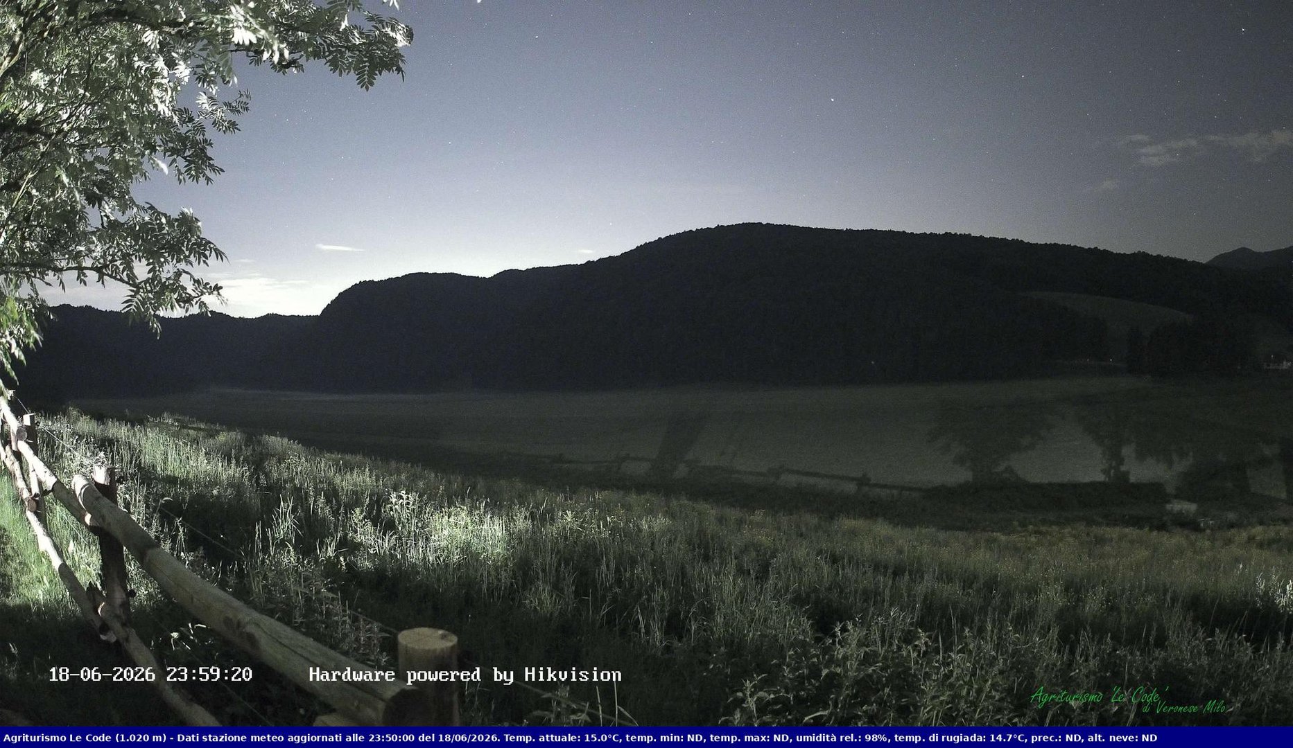 time-lapse frame, Webcam Cansiglio - verso la piana dei "Bech" webcam