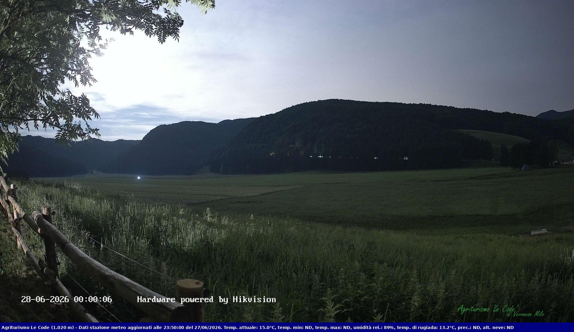 time-lapse frame, Webcam Cansiglio - verso la piana dei "Bech" webcam