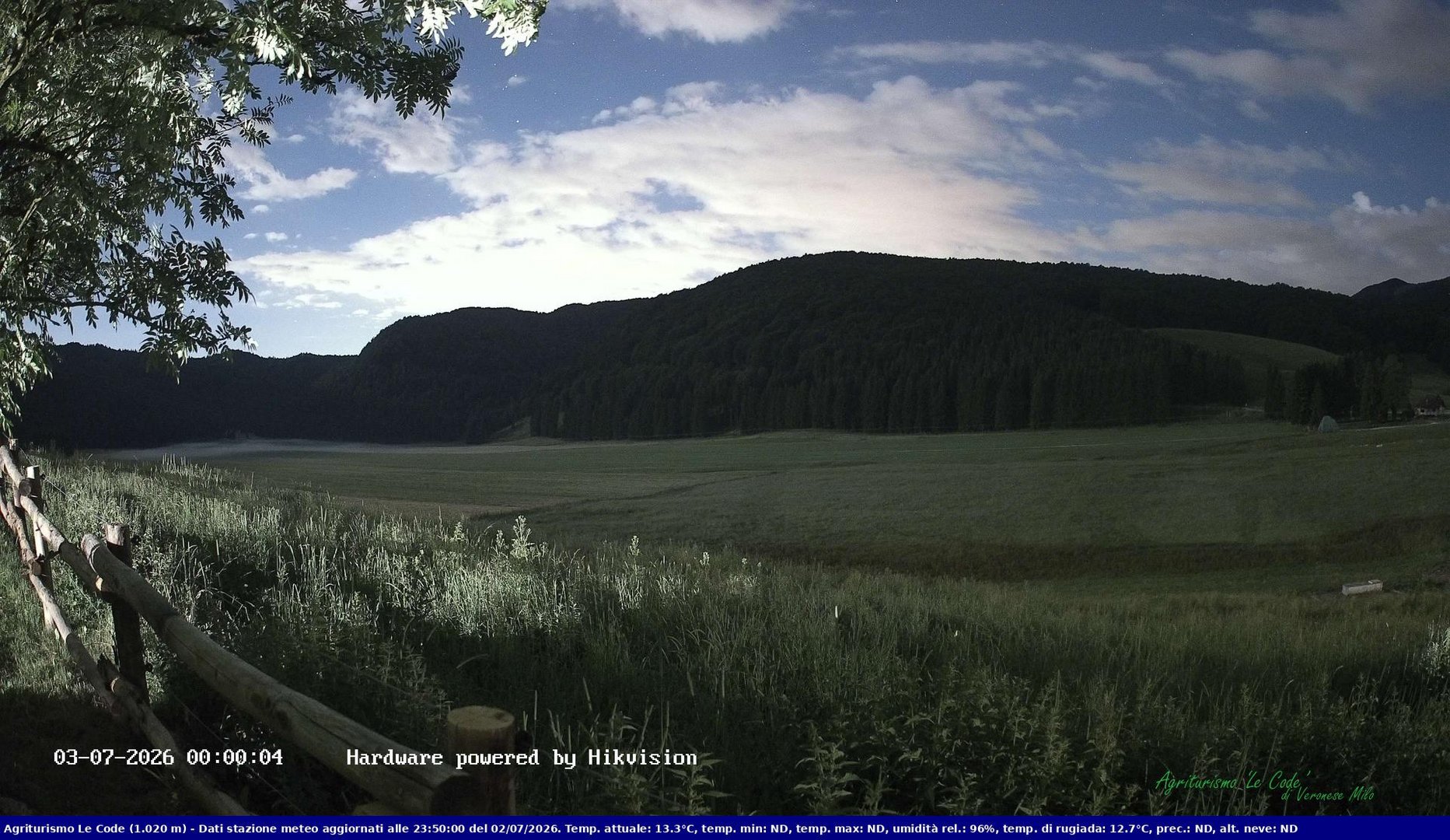 time-lapse frame, Webcam Cansiglio - verso la piana dei "Bech" webcam