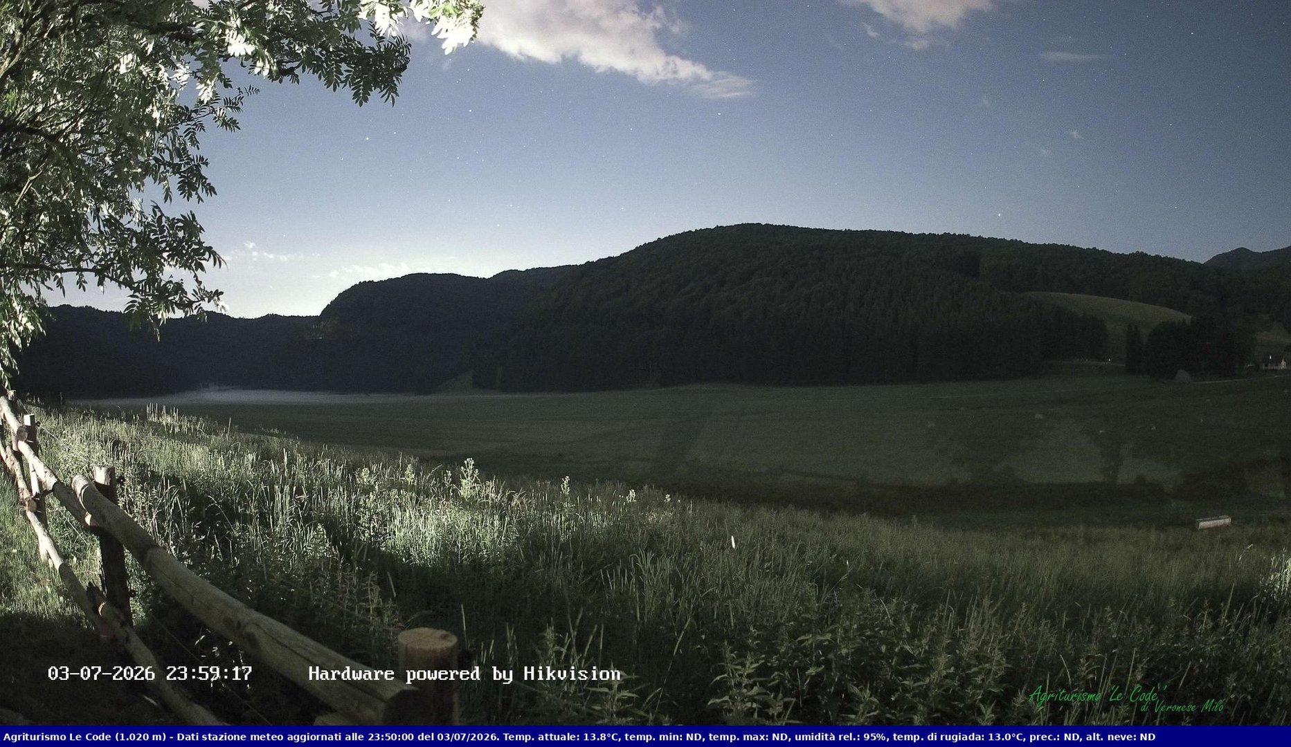 time-lapse frame, Webcam Cansiglio - verso la piana dei "Bech" webcam