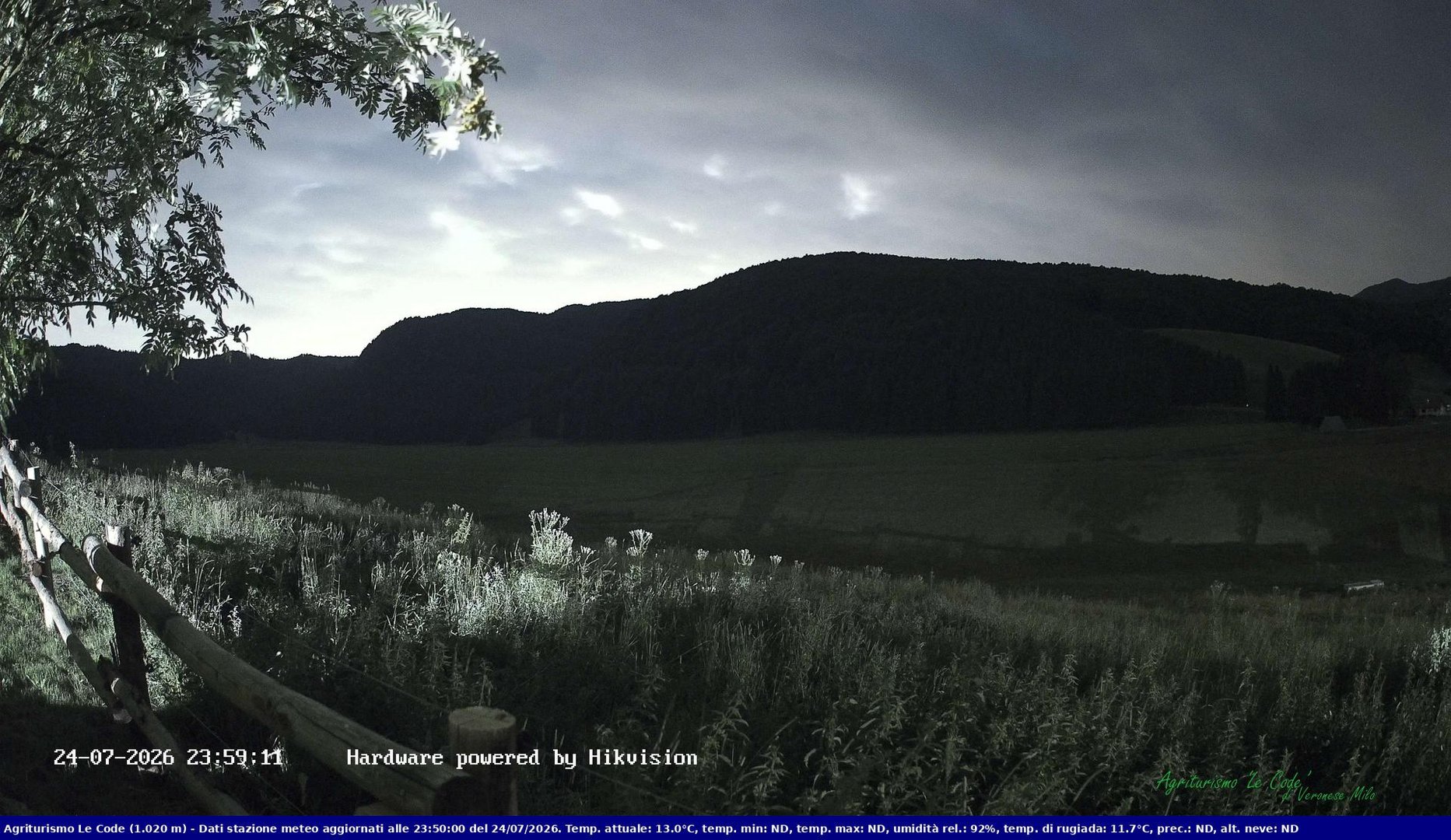 time-lapse frame, Webcam Cansiglio - verso la piana dei "Bech" webcam