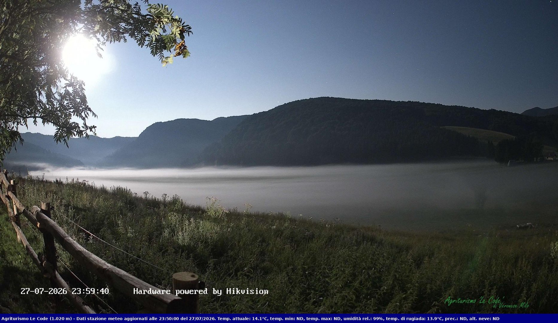 time-lapse frame, Webcam Cansiglio - verso la piana dei "Bech" webcam