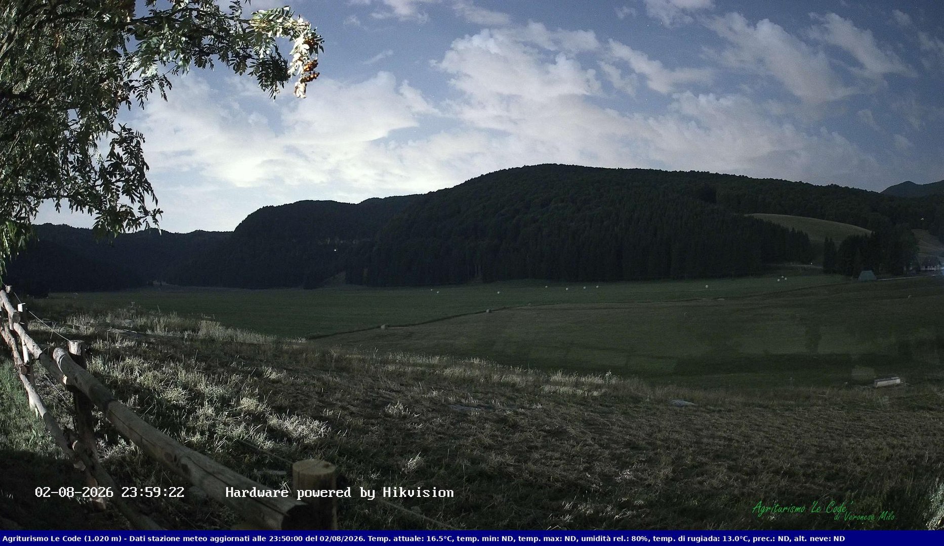 time-lapse frame, Webcam Cansiglio - verso la piana dei "Bech" webcam