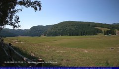 view from Webcam Cansiglio - verso la piana dei "Bech" on 2026-08-16