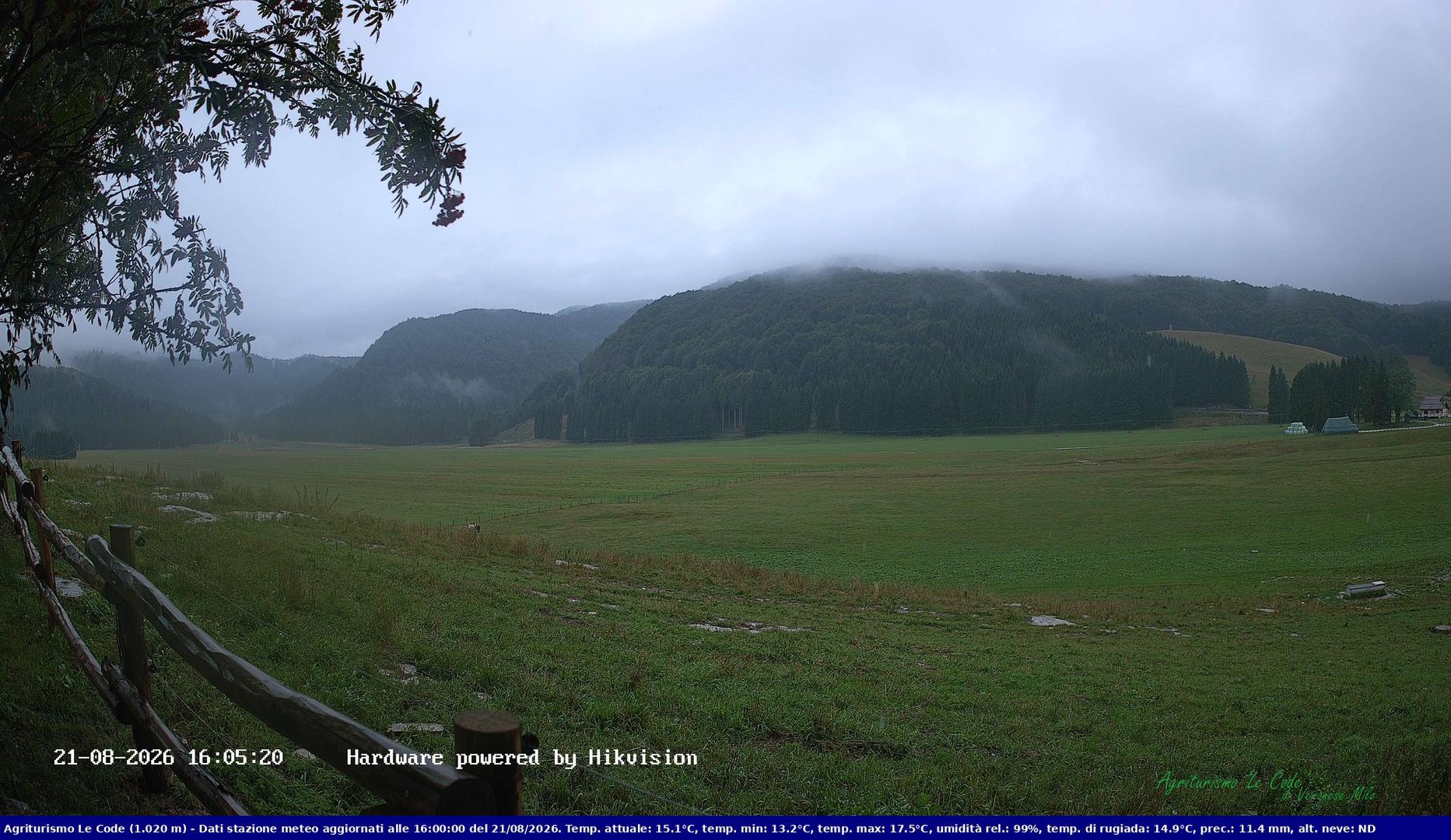 time-lapse frame, Webcam Cansiglio - verso la piana dei "Bech" webcam