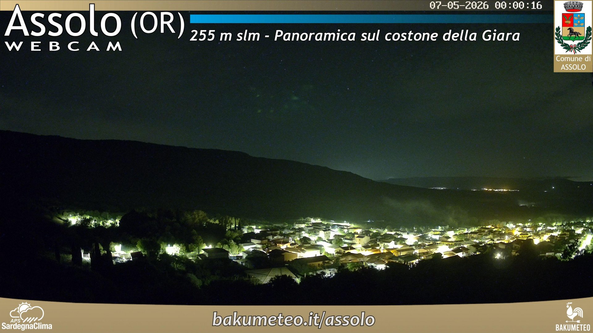 time-lapse frame, Assolo webcam