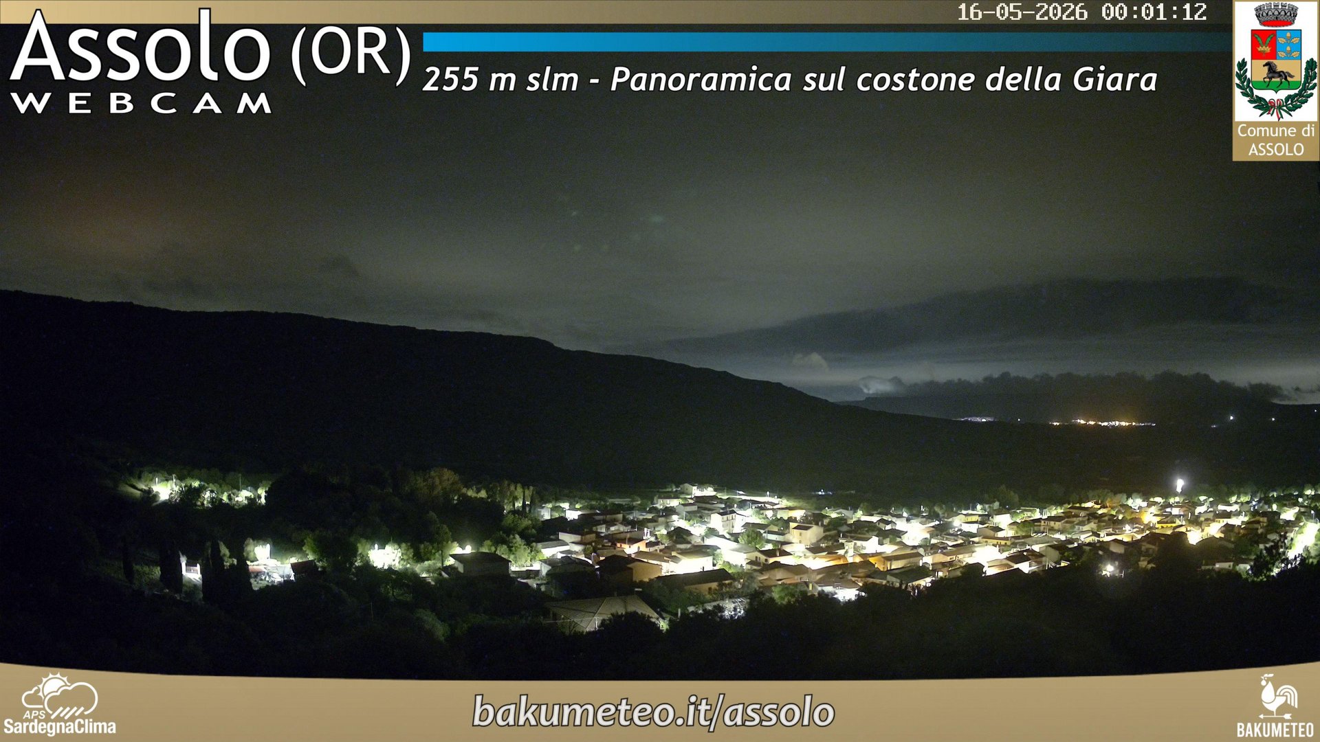 time-lapse frame, Assolo webcam