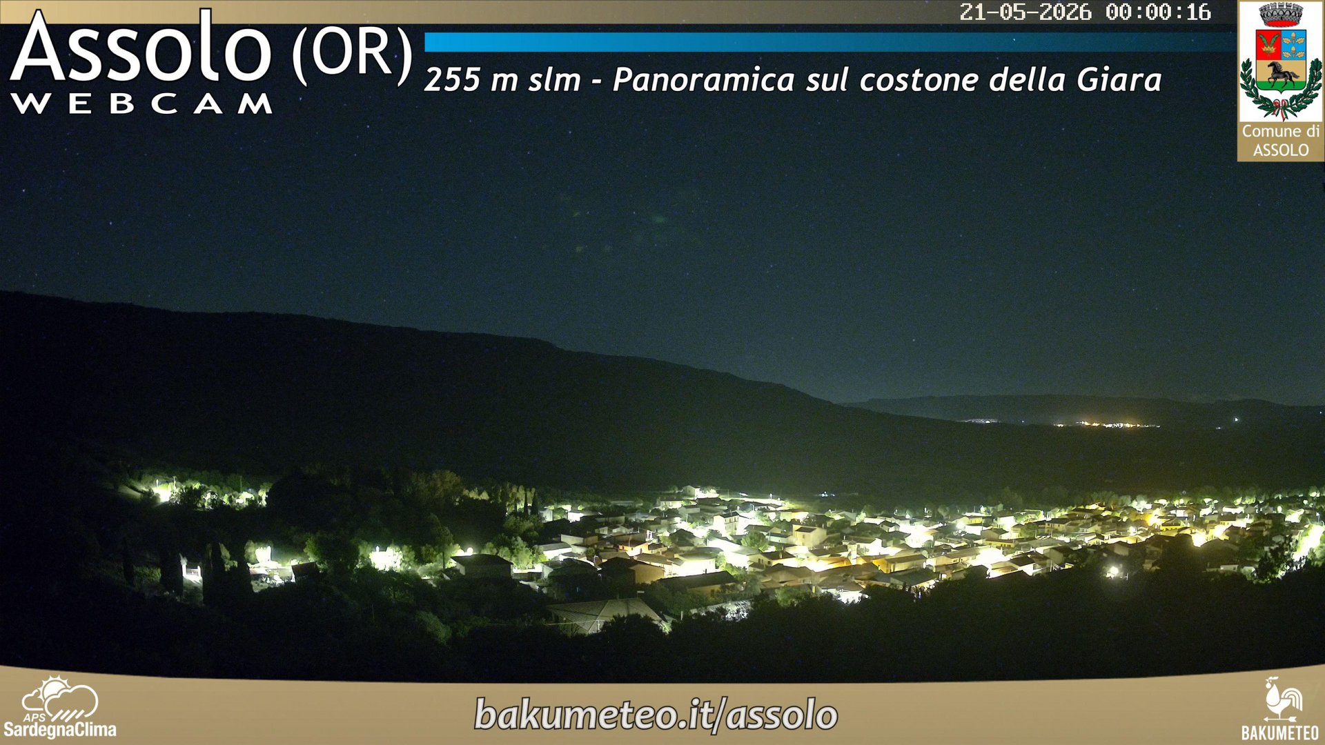 time-lapse frame, Assolo webcam