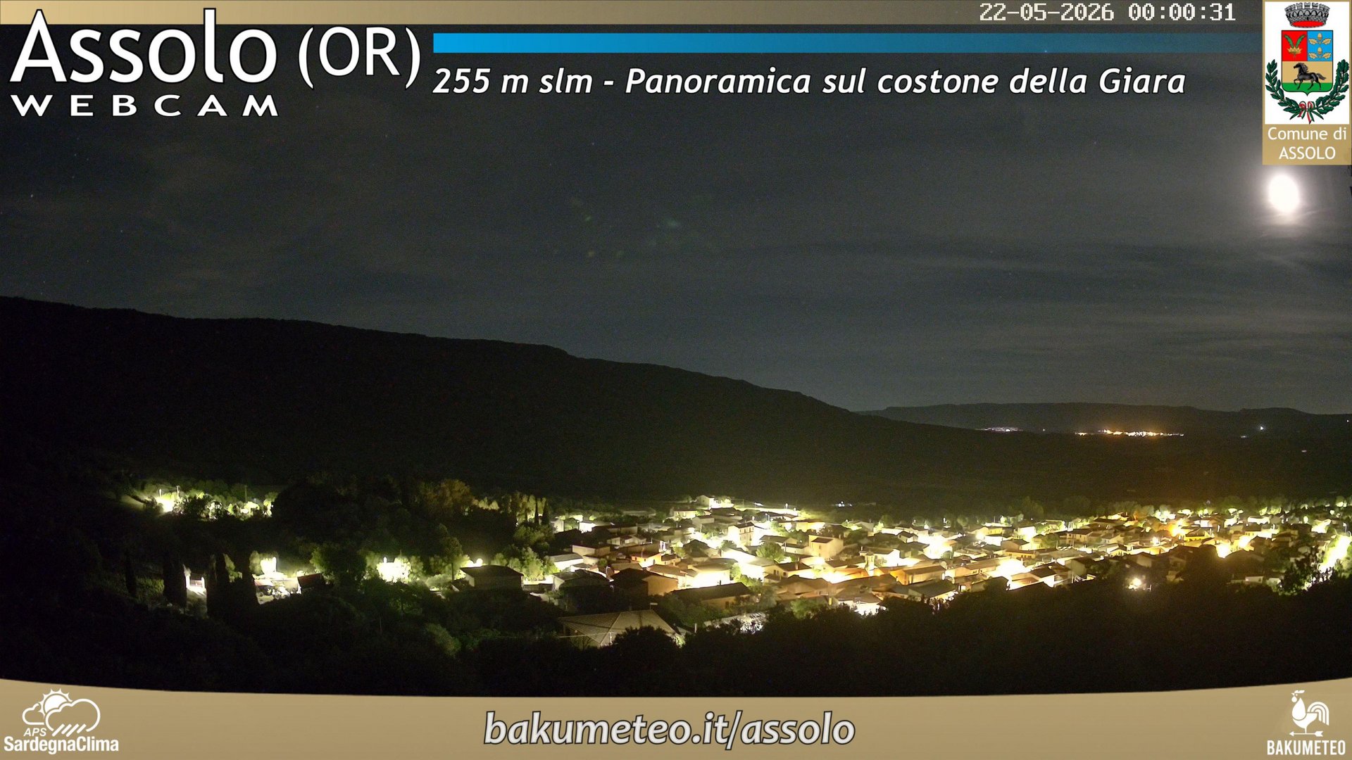 time-lapse frame, Assolo webcam
