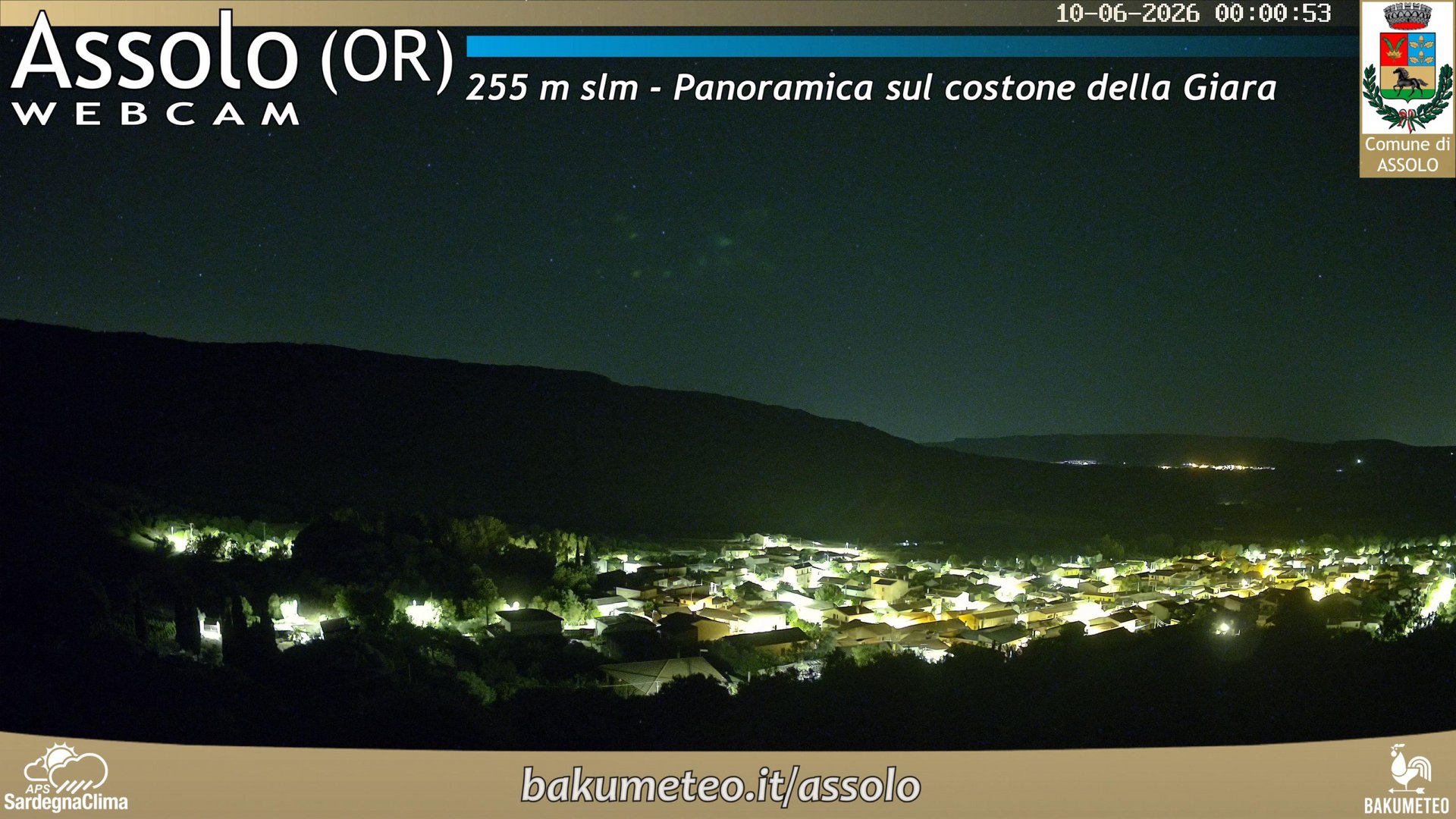 time-lapse frame, Assolo webcam