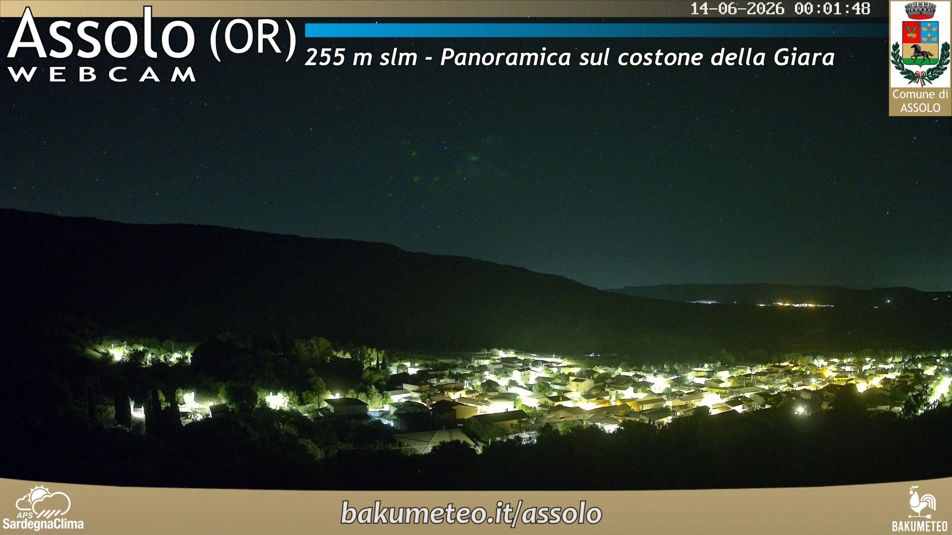 time-lapse frame, Assolo webcam