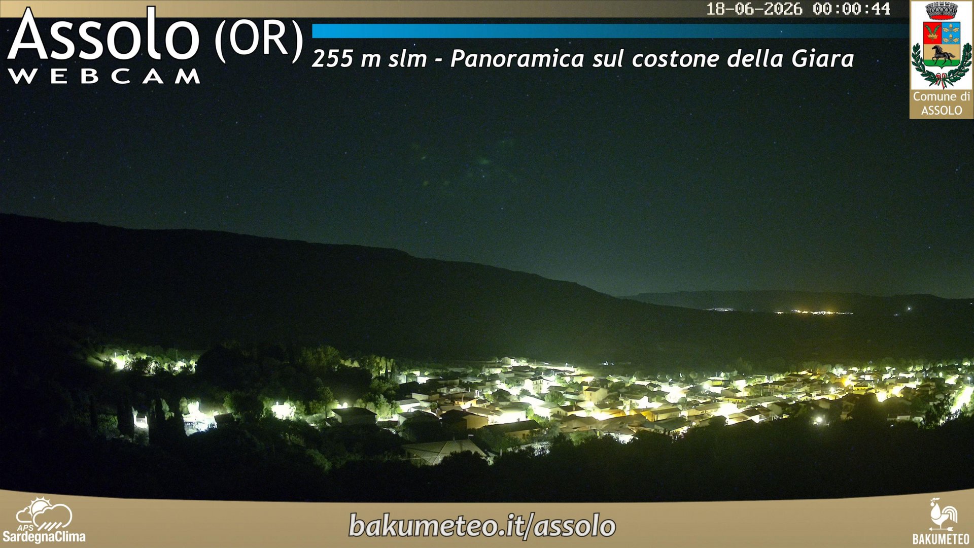 time-lapse frame, Assolo webcam
