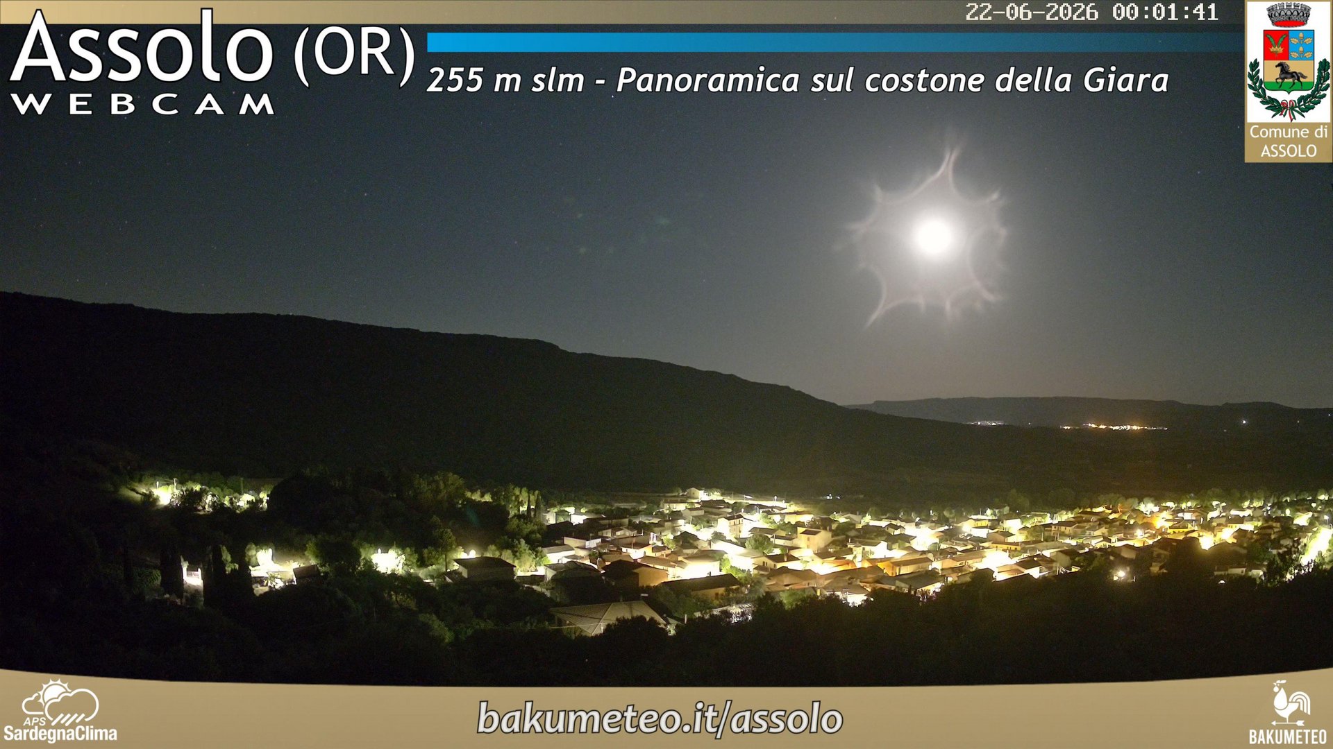 time-lapse frame, Assolo webcam