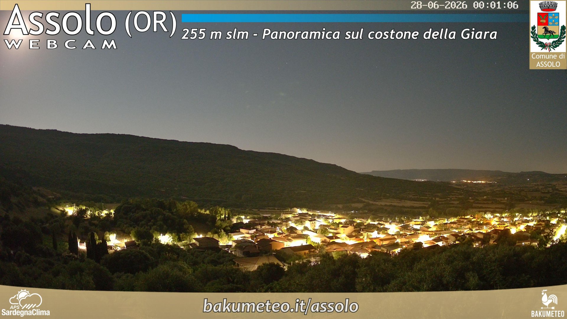time-lapse frame, Assolo webcam