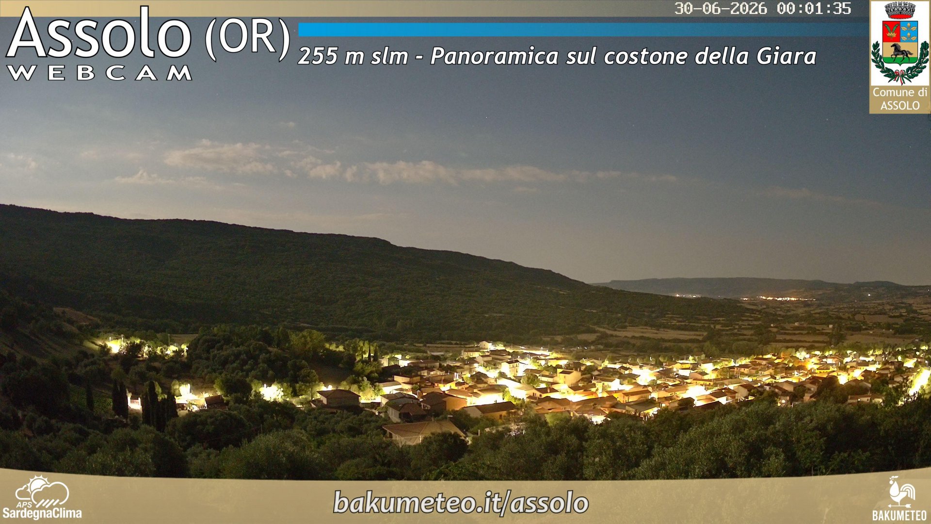 time-lapse frame, Assolo webcam