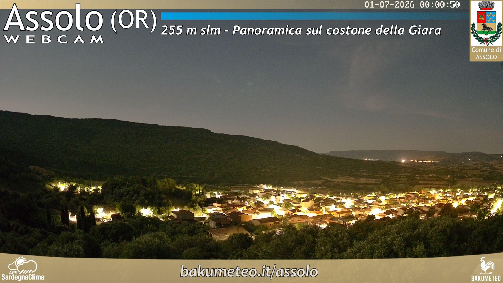 time-lapse frame, Assolo webcam