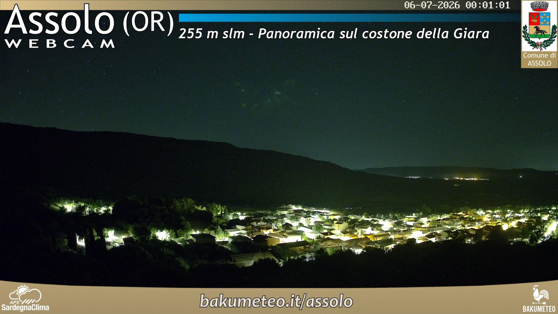 time-lapse frame, Assolo webcam