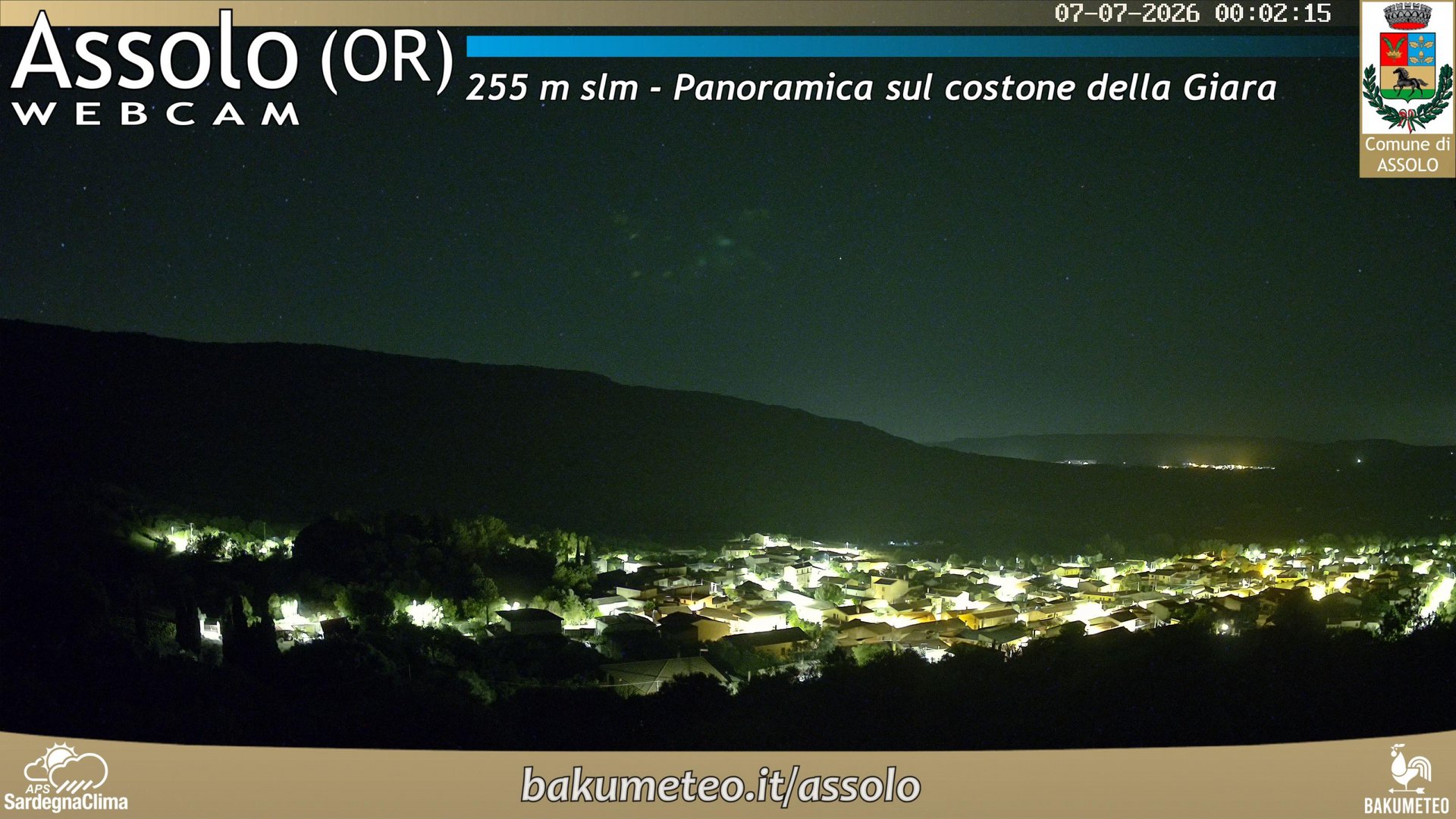 time-lapse frame, Assolo webcam