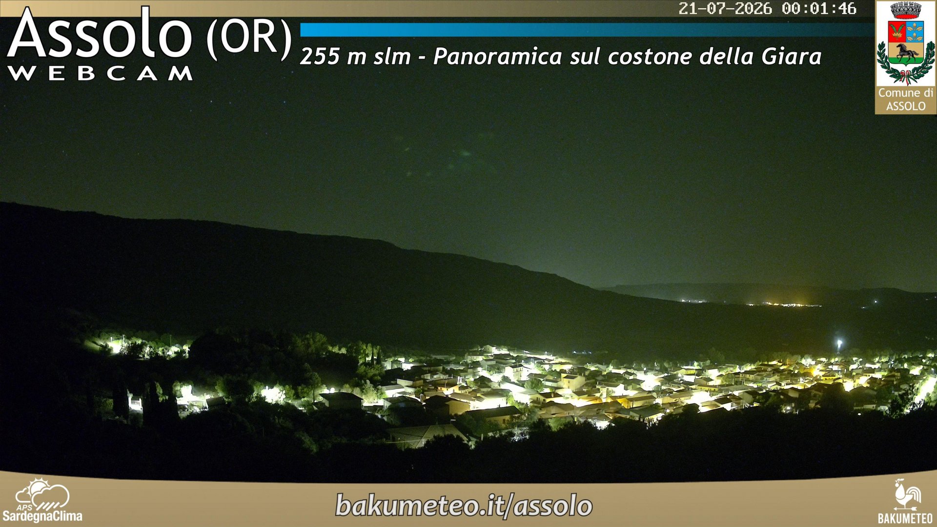time-lapse frame, Assolo webcam