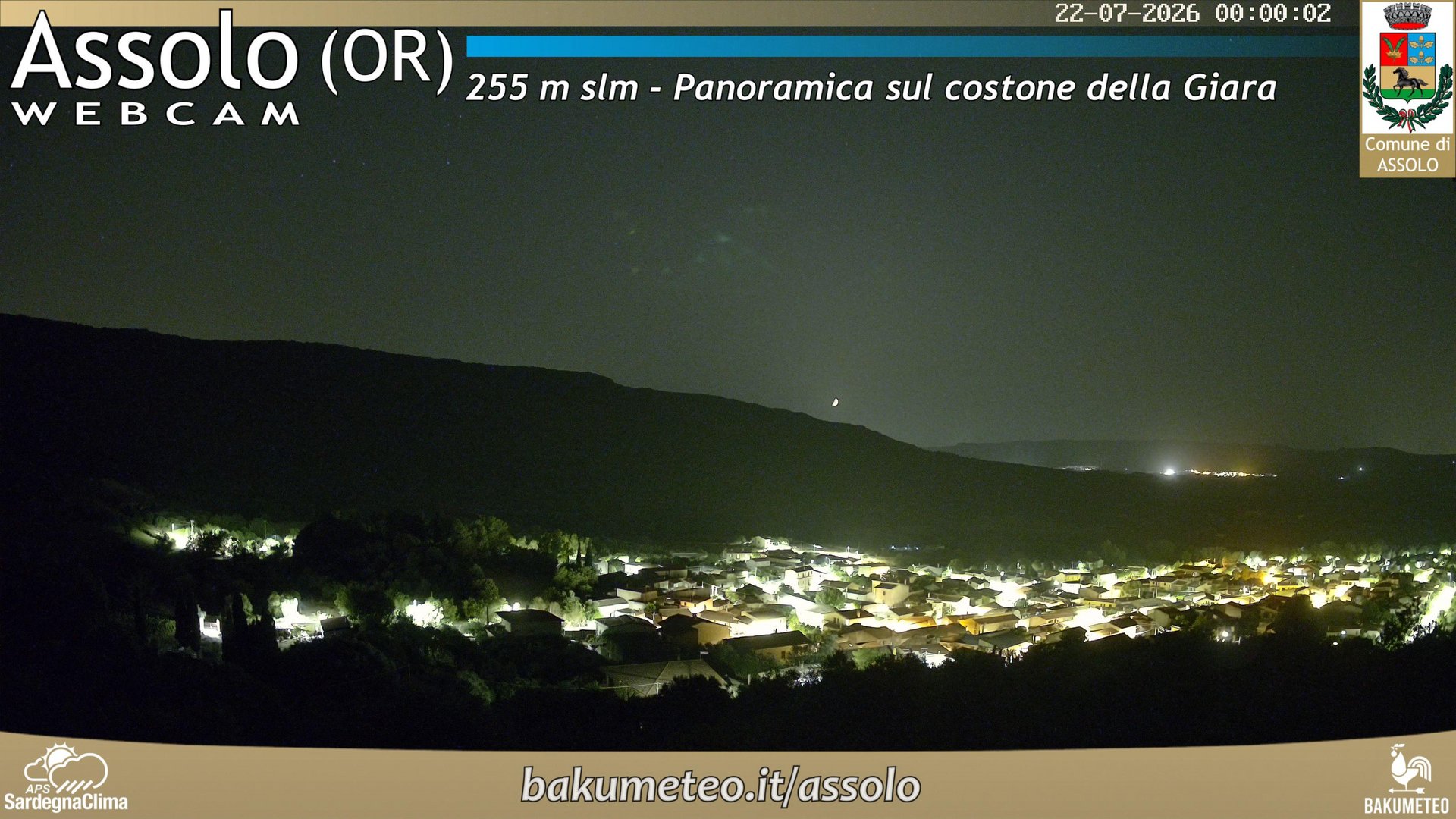 time-lapse frame, Assolo webcam