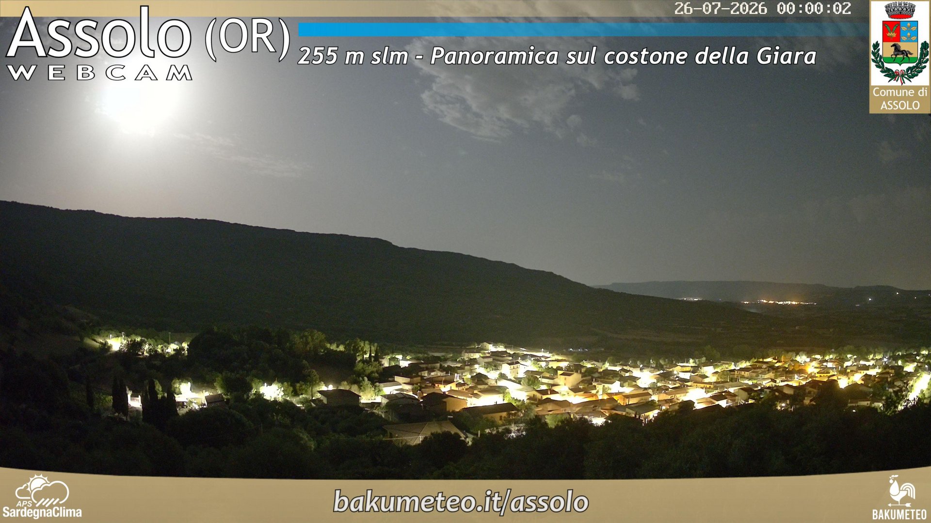 time-lapse frame, Assolo webcam