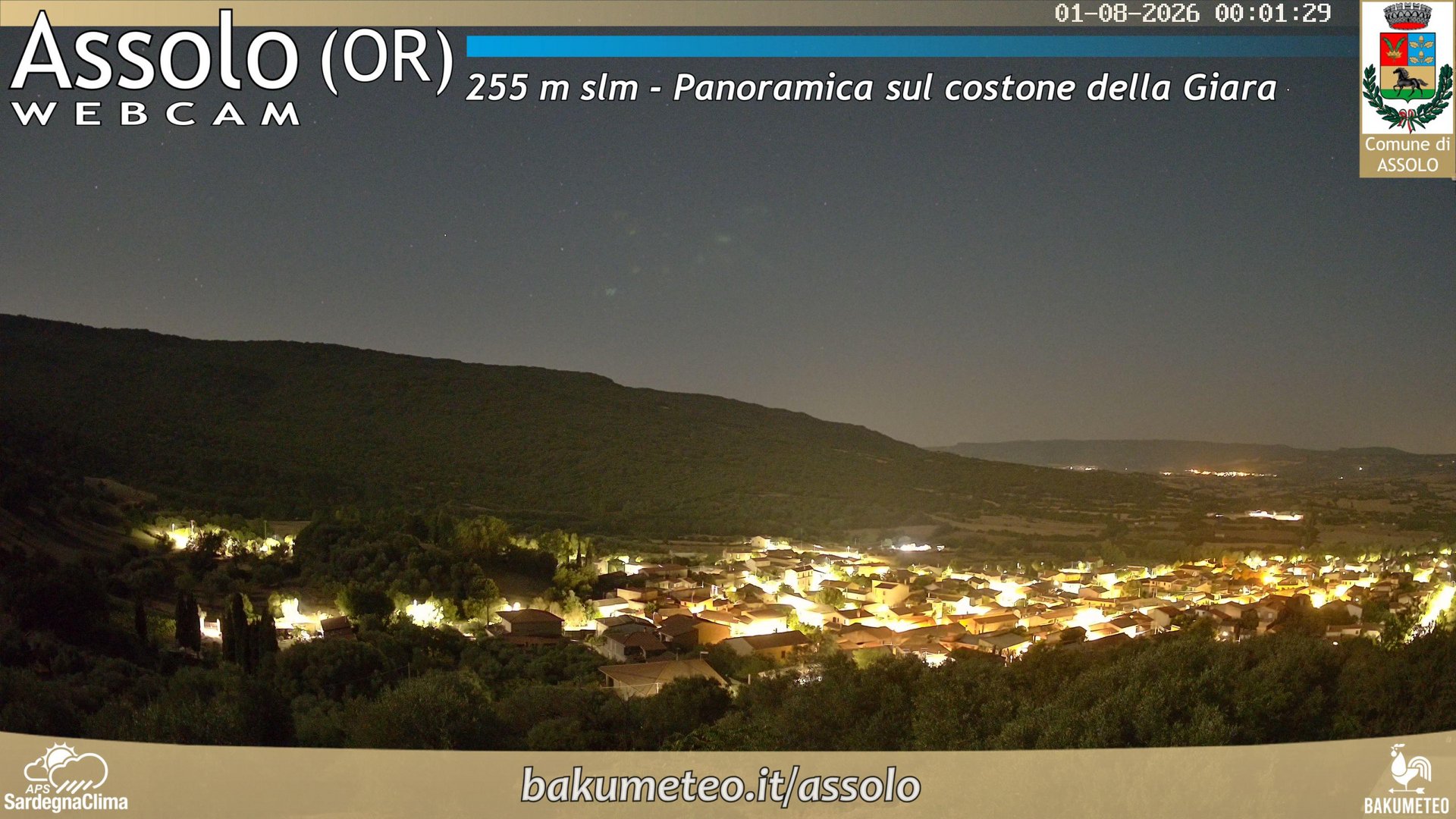 time-lapse frame, Assolo webcam