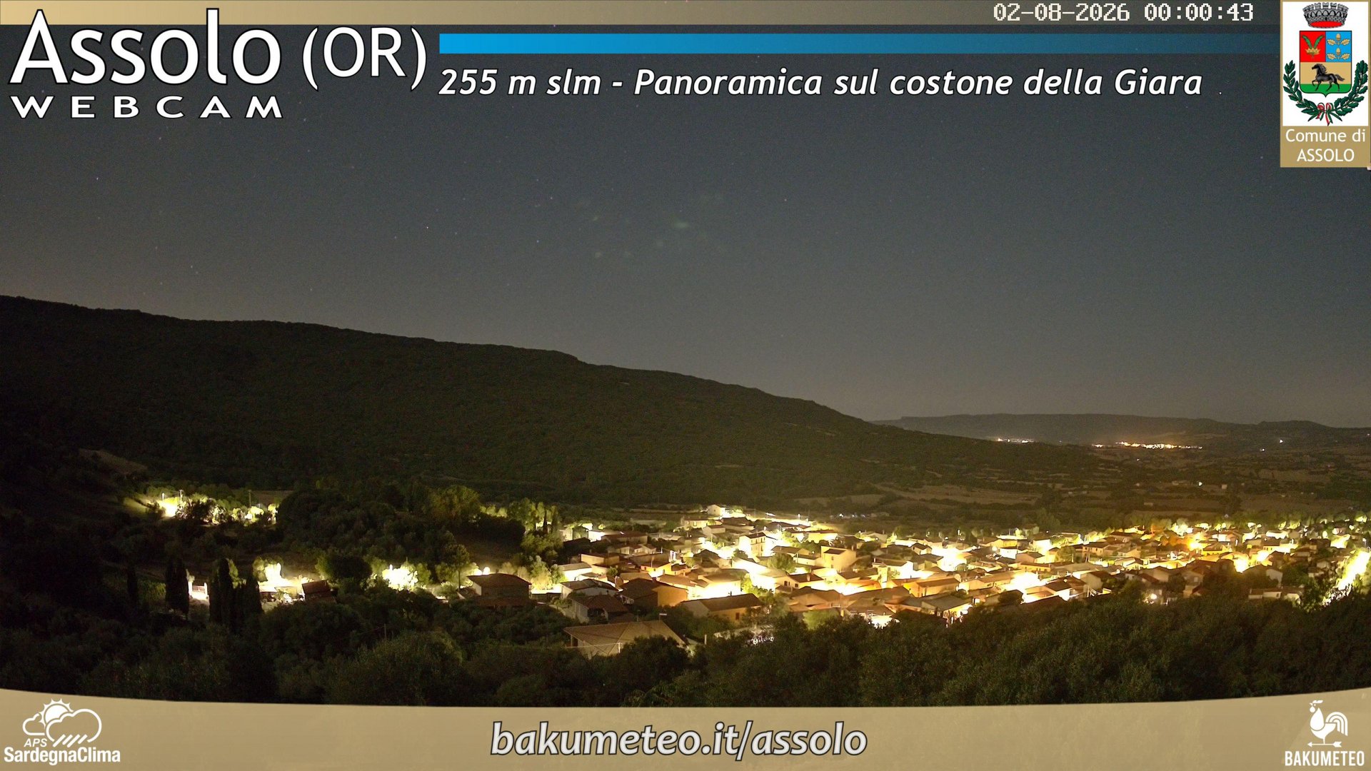time-lapse frame, Assolo webcam