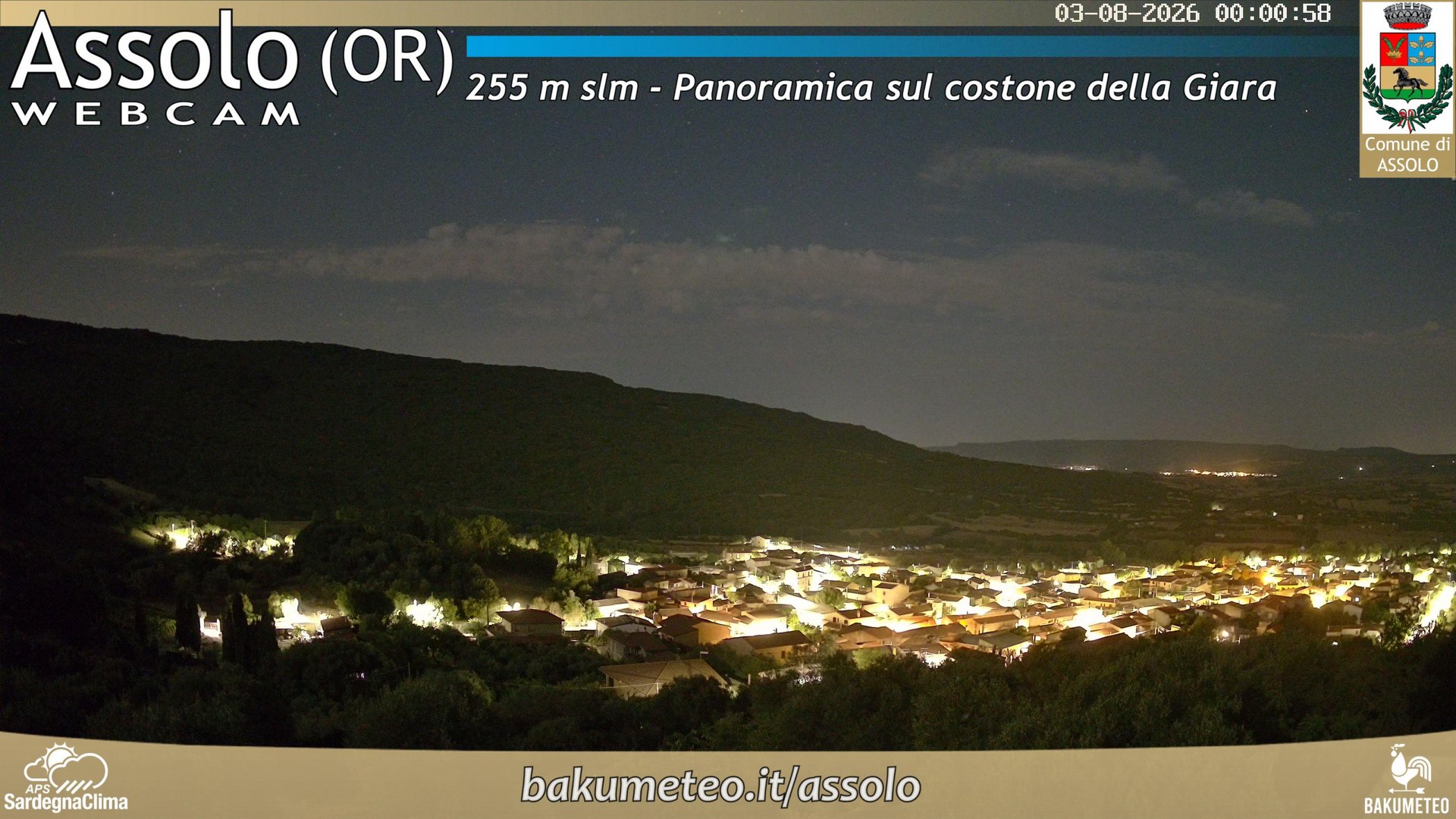 time-lapse frame, Assolo webcam
