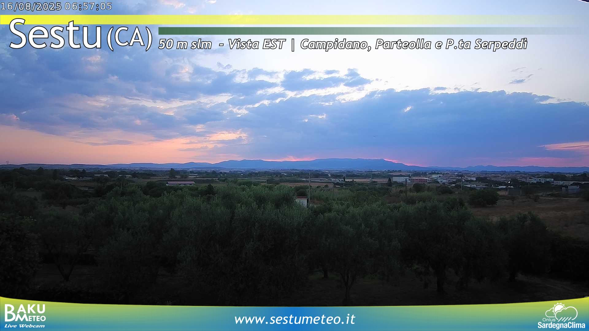 time-lapse frame, Sestu webcam