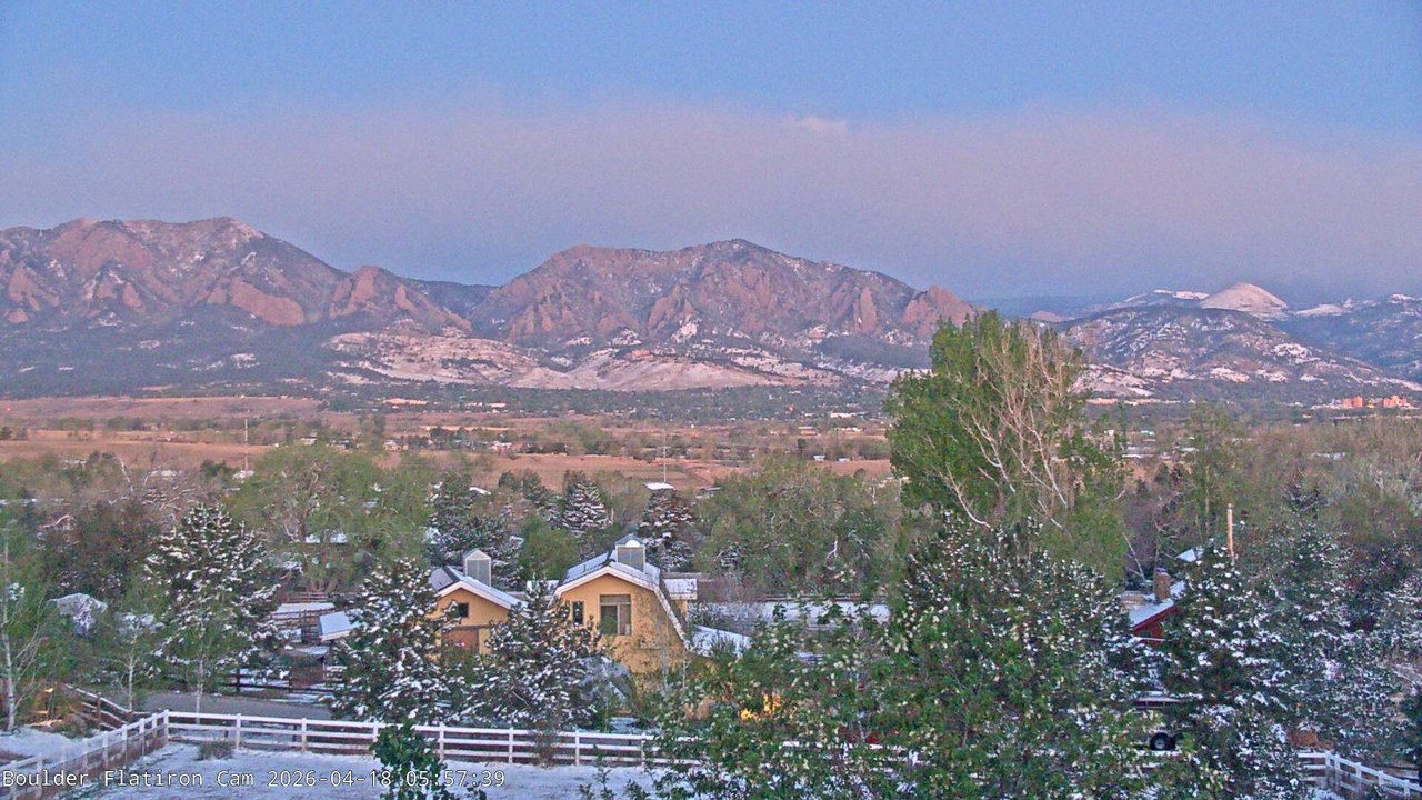 time-lapse frame, Louisville Flatirons time-lapse webcam