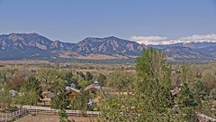 view from Louisville Flatirons time-lapse on 2026-04-18