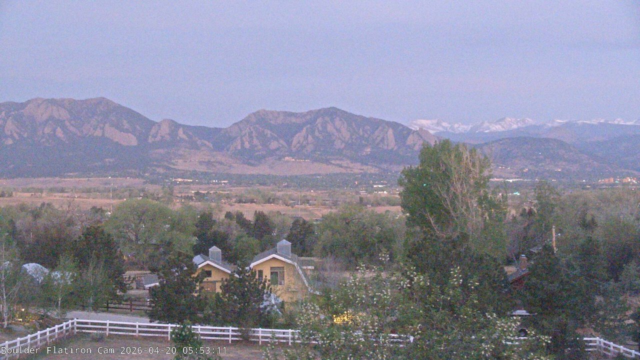 time-lapse frame, Louisville Flatirons time-lapse webcam