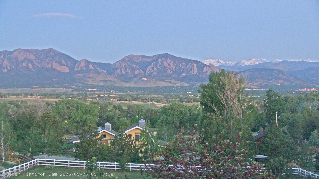 time-lapse frame, Louisville Flatirons time-lapse webcam