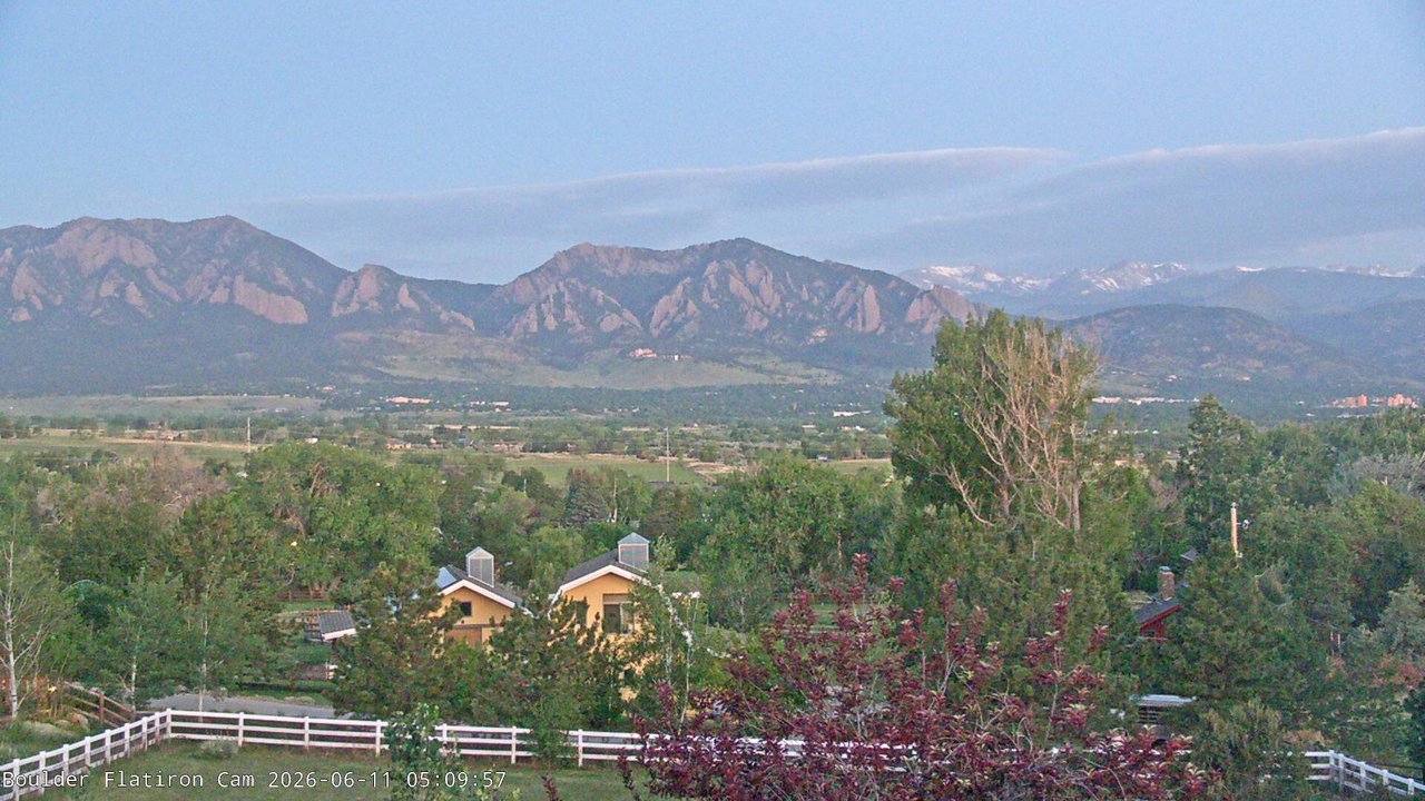 time-lapse frame, Louisville Flatirons time-lapse webcam
