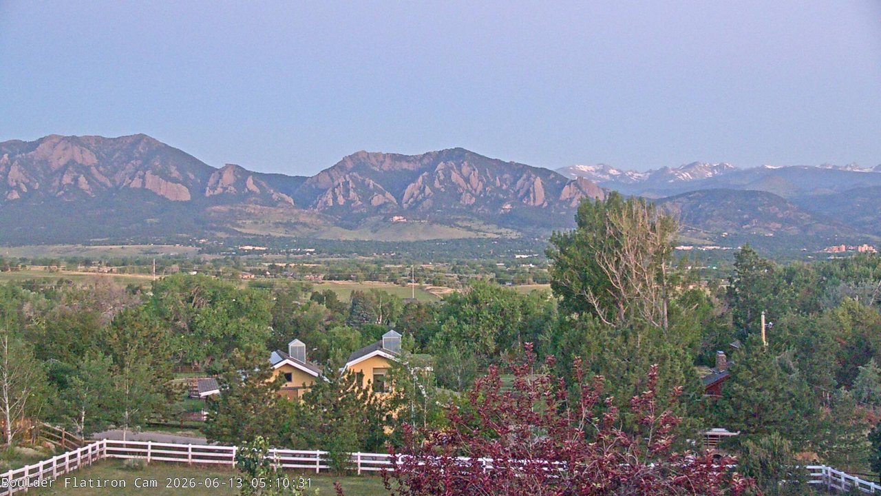 time-lapse frame, Louisville Flatirons time-lapse webcam